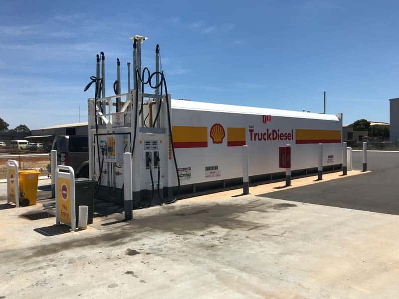 truck diesel fuel supply station